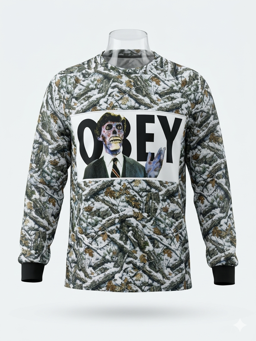Gunfighter Sports Jersey - OBEY Snow camo