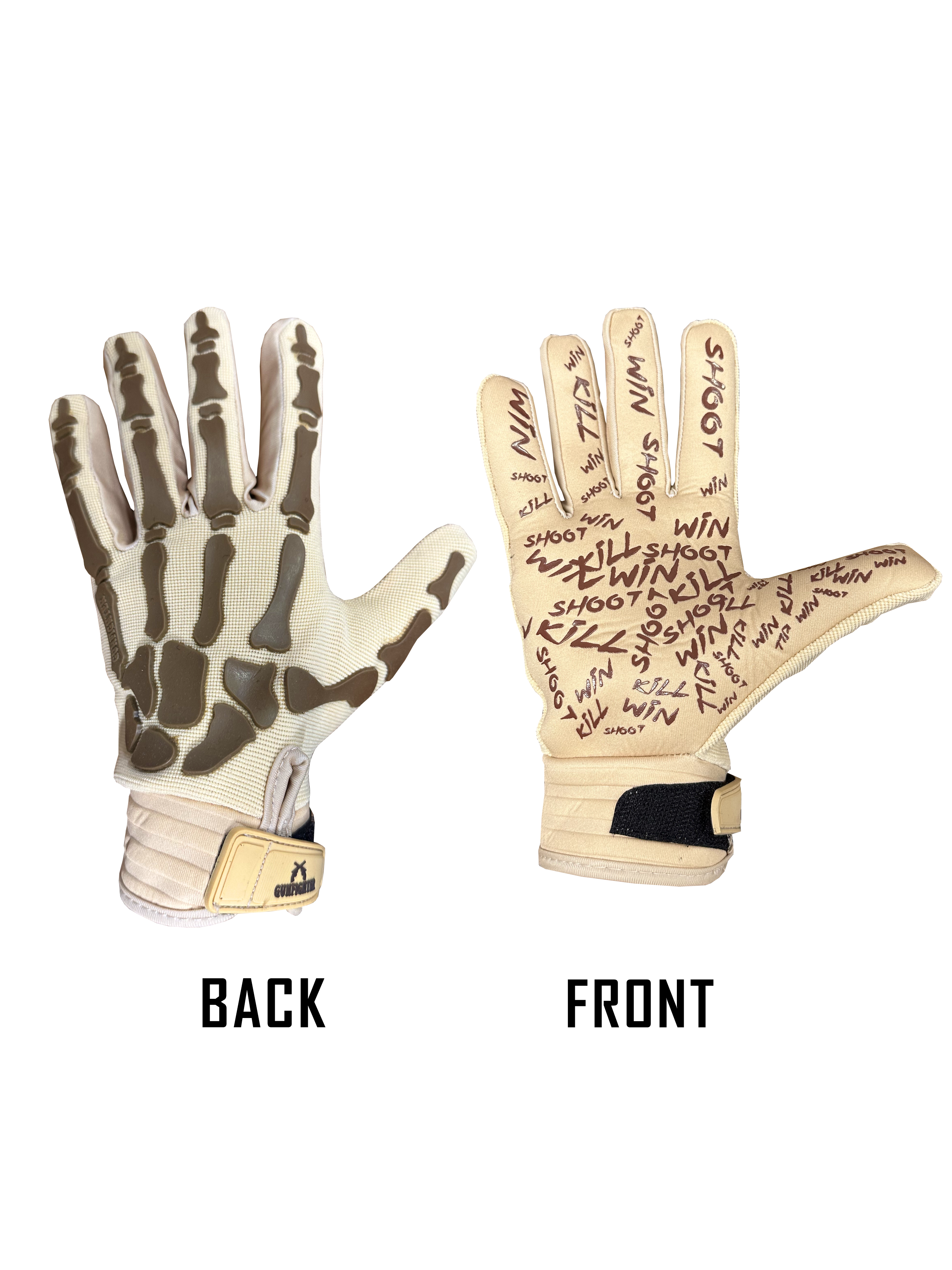 Gunfighter Sports Skeleton Glove Tan