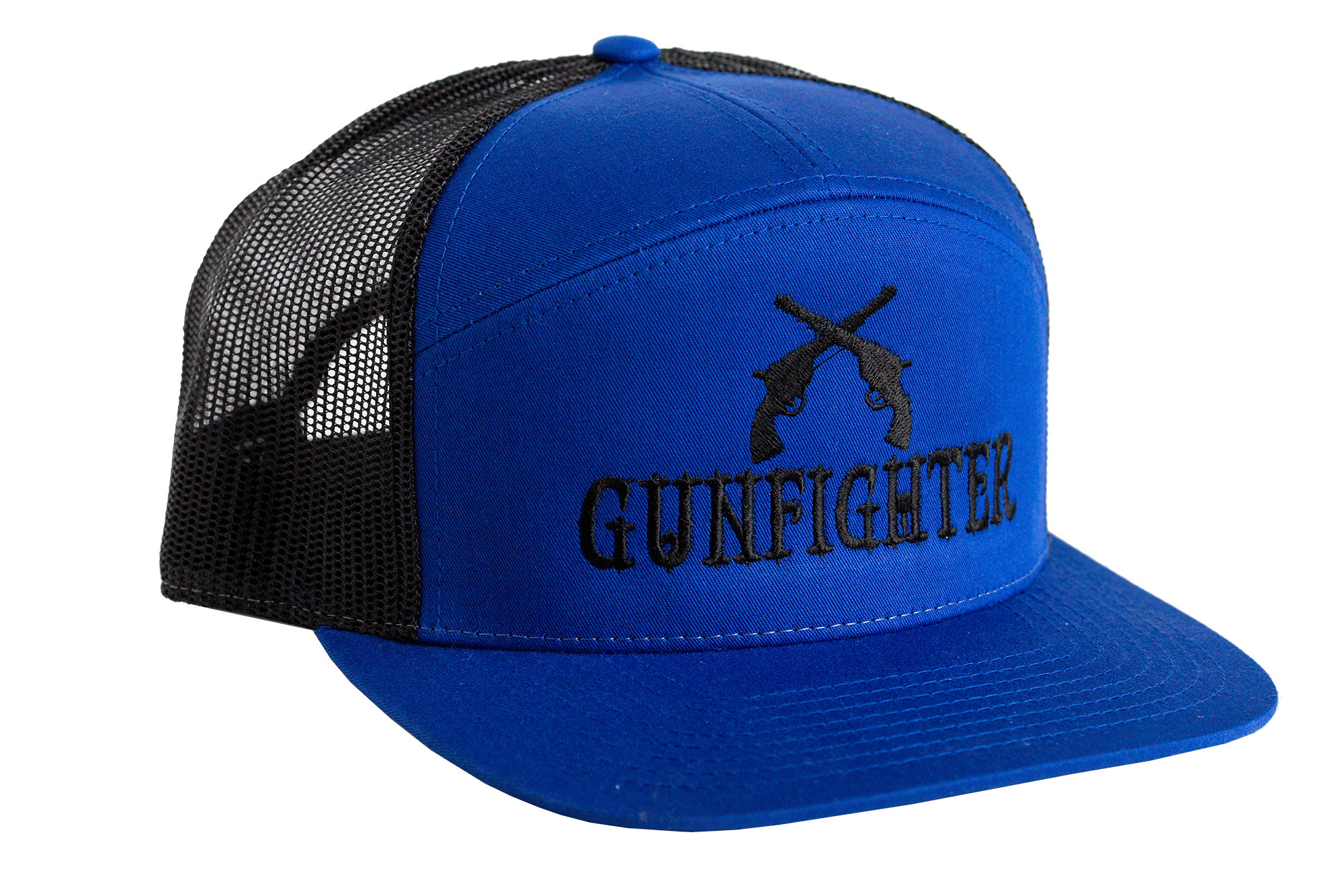 Gunfighter Sports 7 Panel Hat - Blue // Black