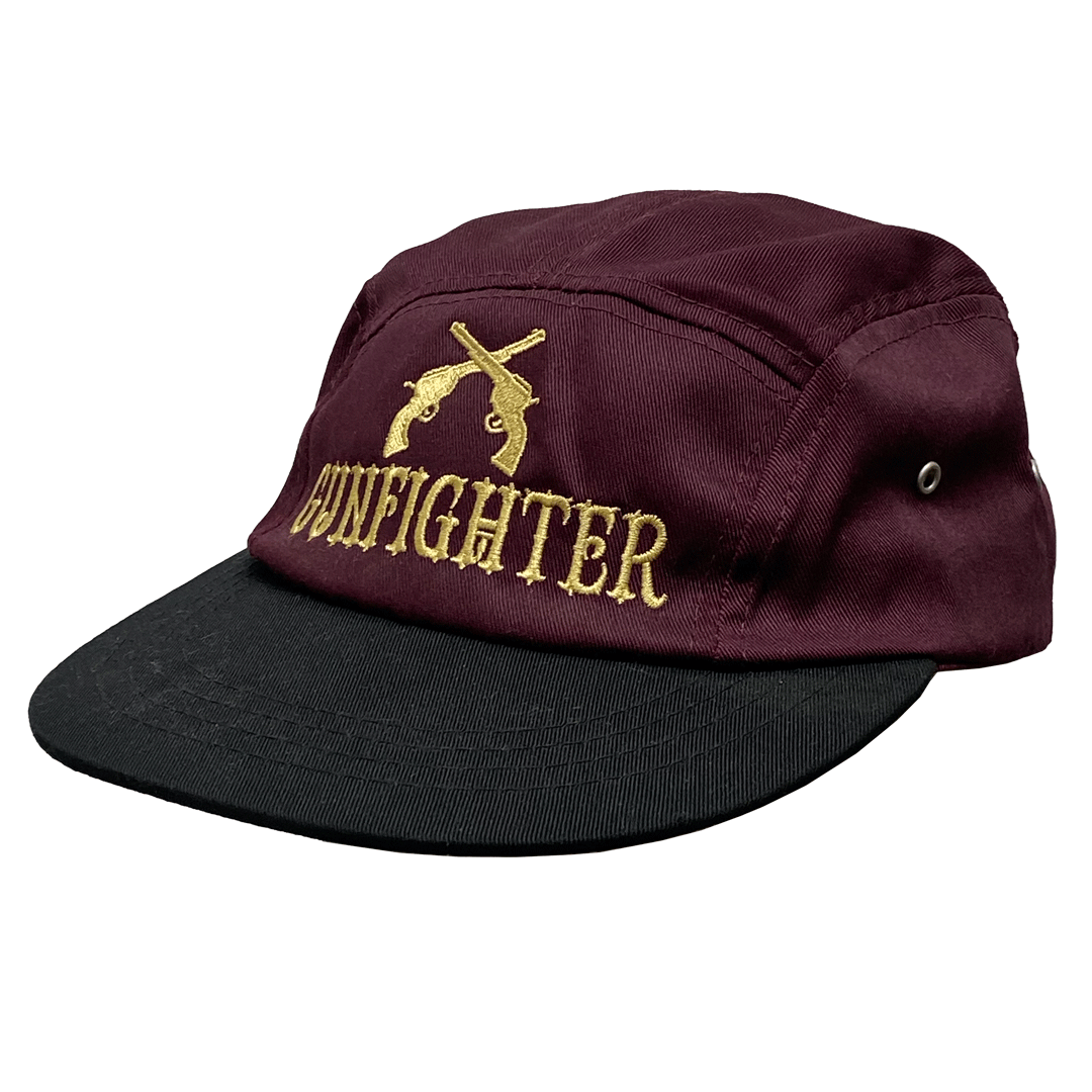 Gunfighter Sports 5 Panel Hat - Gold // Maroon