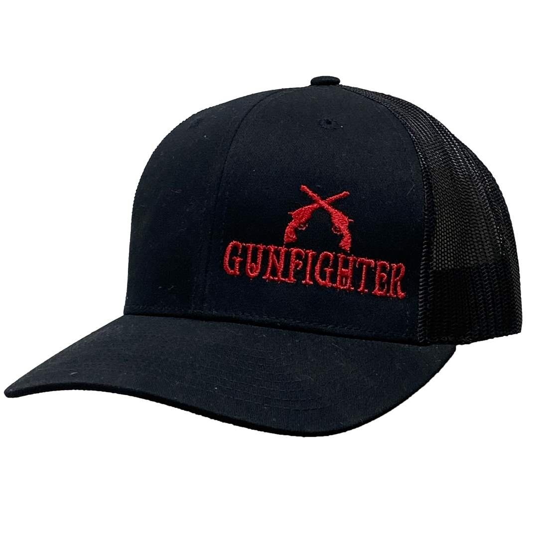 Gunfighter Sports 6 Panel Hat - Red // Black